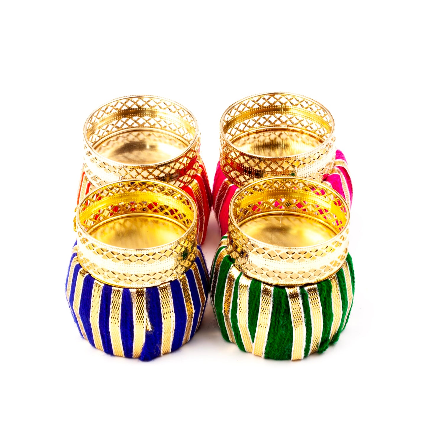 Handicraft Storeroom Decorative Diya with Tealight Holder for Comming All Festive Seasons.(Set of 4 diyas)