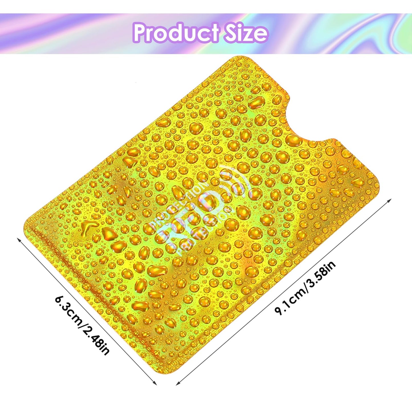 Yuanchu 10pcs RFID Blocking Sleeves, RFID Card Protector Holder Credit Card Sleeves Identity Theft Prevention for Women Men(10 Pcs)