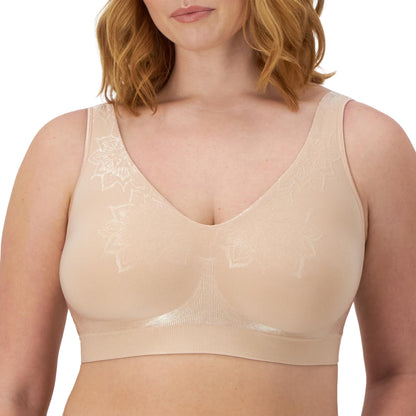 Bali Women's Wireless Bra, Comfort Revolution Seamless T-Shirt Bra, Moisture-Wicking, ComfortFlex Fit