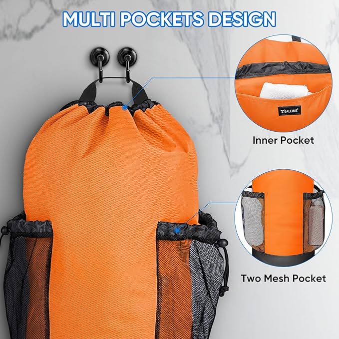 BALEINE 120L Laundry Bag Backpack, 900D Oxford Fabric Large Travel Laundry Bags
