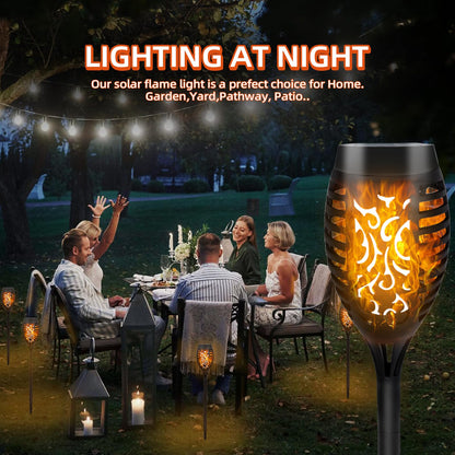 CNMTCCO Solar Lights Outdoor Garden, 6 Pack Solar Flickering Dancing Flame Lights, Waterproof SolarTorch Light Landscape Lighting for Garden Patio Pathways Lawn Yard Decoration