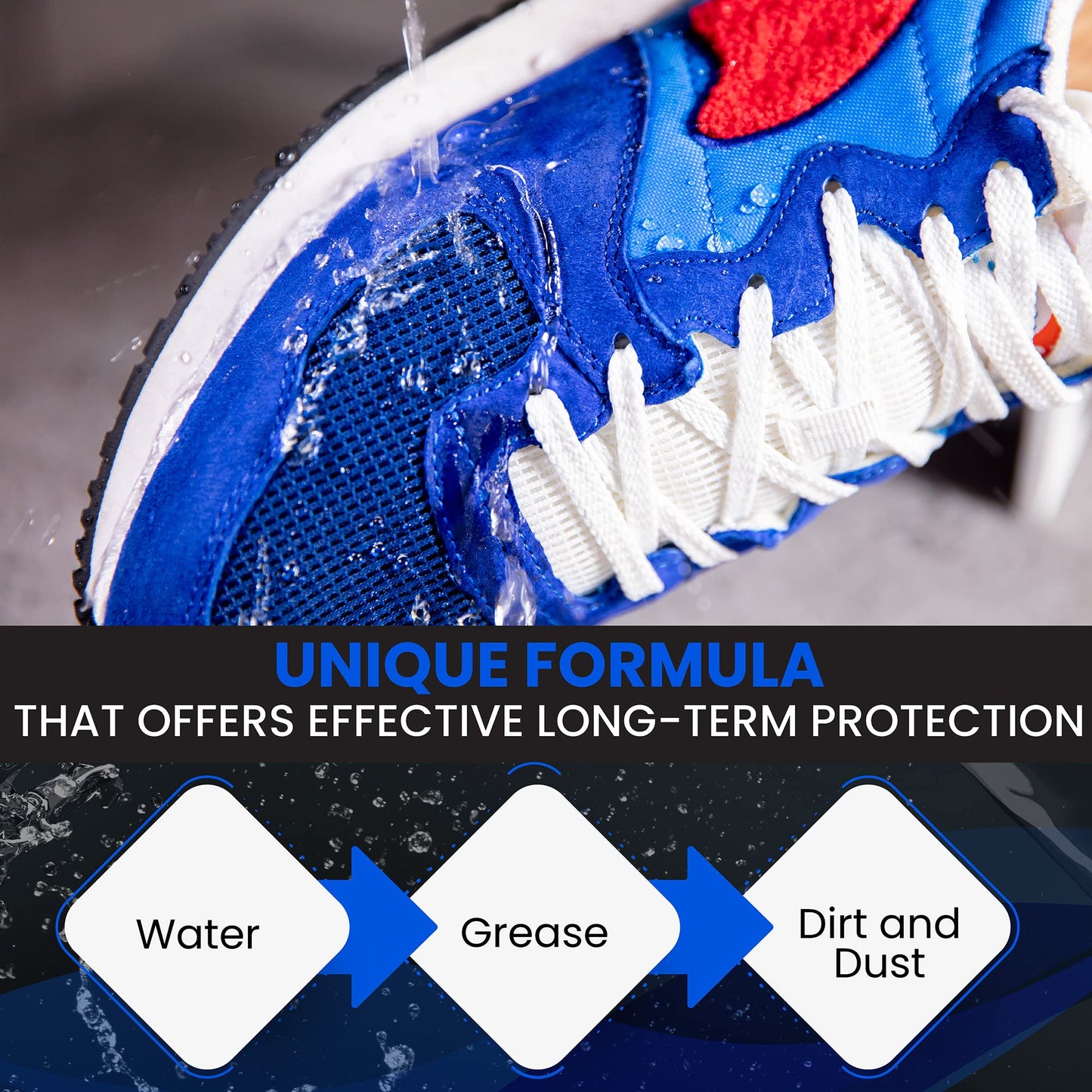 Kaps Nano Protector, Set of 2x 400ml, Waterproof Shoe Protector Spray for Leather, Nubuck, Suede, Textiles and TEX Materials, Moisture and Dirt Repellent