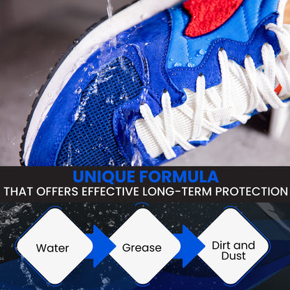 Kaps Nano Protector, Set of 2x 400ml, Waterproof Shoe Protector Spray for Leather, Nubuck, Suede, Textiles and TEX Materials, Moisture and Dirt Repellent