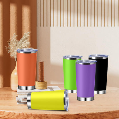 TANEMUDO 40 Pieces Stainless Steel Tumbler with Lid Bulk in 20 Colors Vacuum Double Insulated Coffee Mug Powder Coated Travel Cup for Graduation Birthday Party Wedding Christmas (20 oz)
