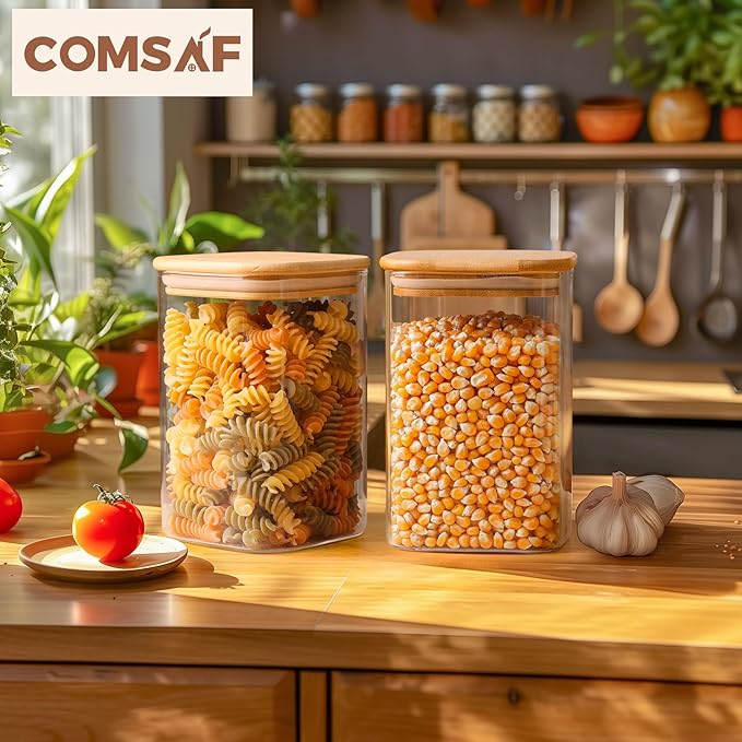 ComSaf 1.2 QT Glass Storage Containers