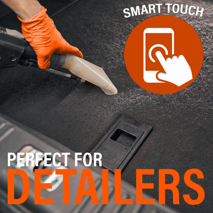 Xtremeauto Nitrile Gloves - Disposable, Diamond Grip Orange, Powder-free & Latex Free Extra Thick & Strong Mechanics Gloves (1 Box, Medium)