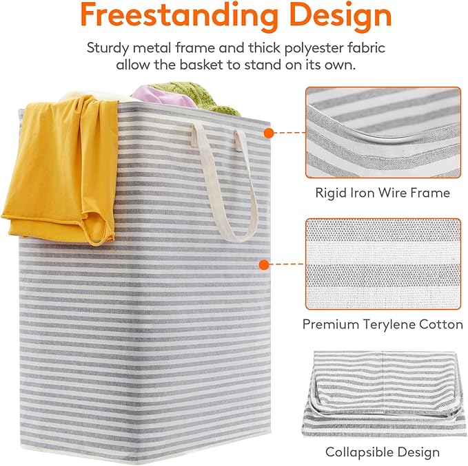 Lifewit Laundry Hamper Large Collapsible Laundry Basket, Freestanding