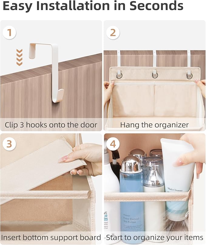 STORAGE MANIAC Over the Door Organizer Large Capacity Hanging Organizer