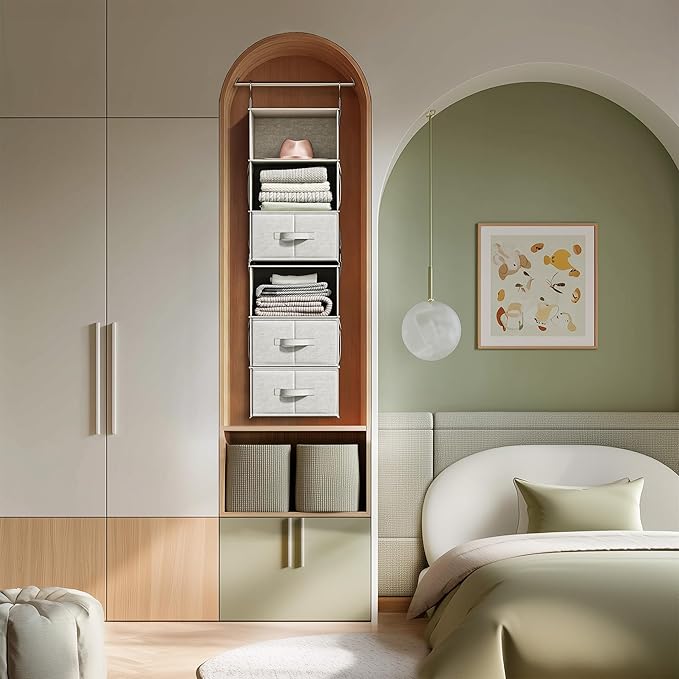 Vailando 6-Shelf Hanging Closet Organizer