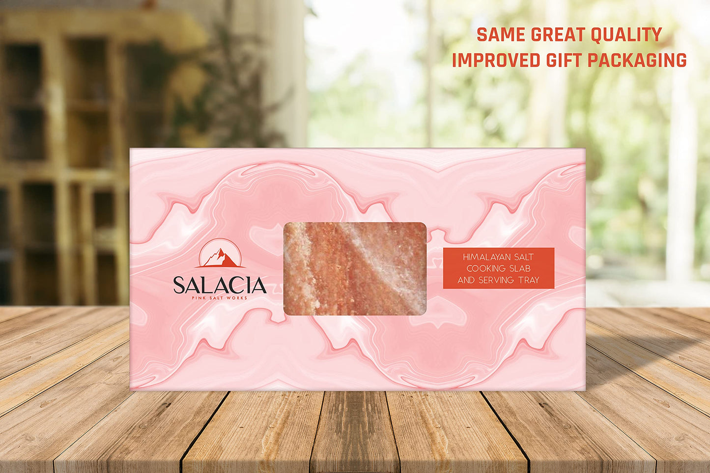 Himalite Himalayan Salt Block for Cooking – 12x8x1.5” Natural Rock Salt Plate with Stainless Steel Tray – Grill, Sear, Chill & Serve – Gourmet Gift for Chefs, Men & Women