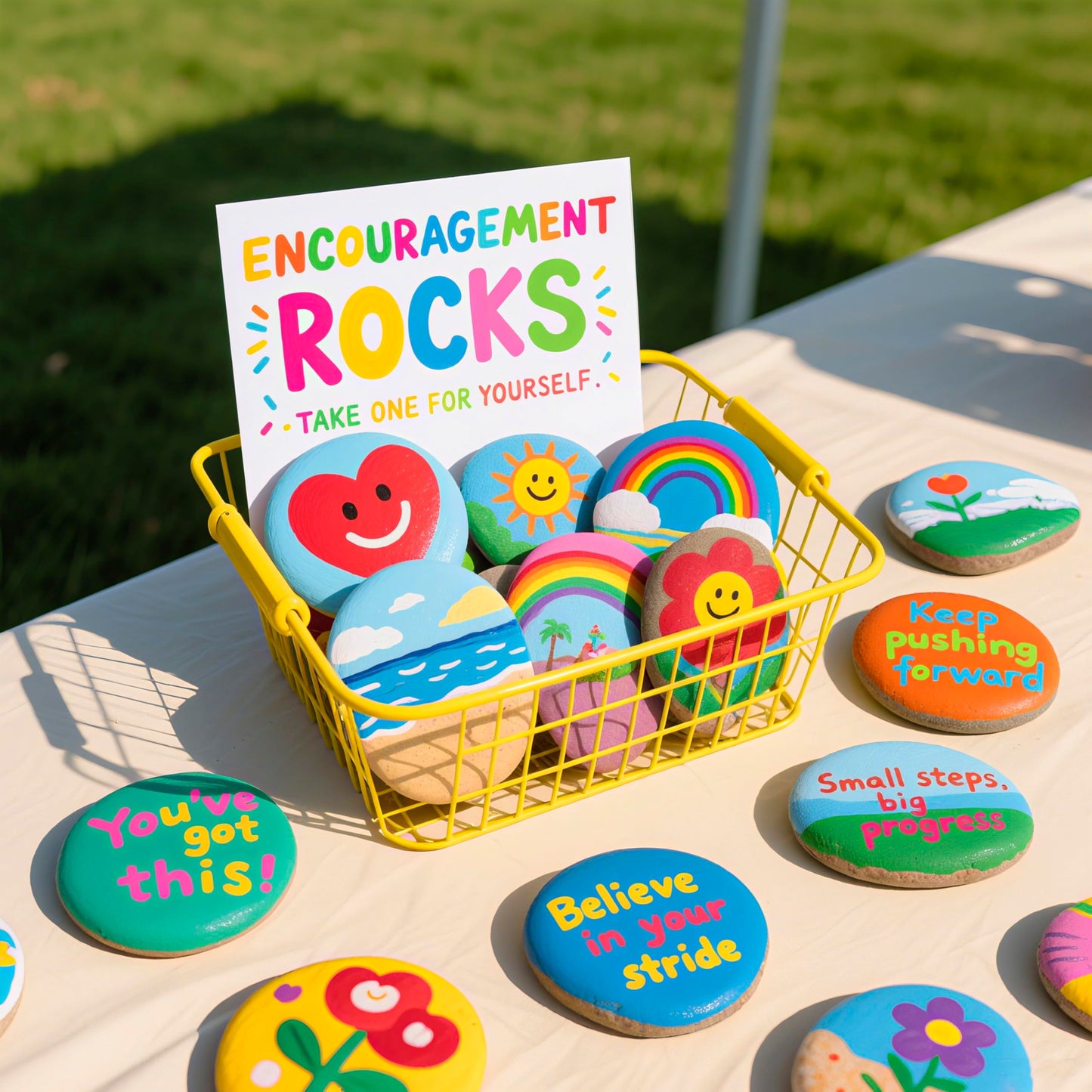 Simetufy 15Pcs Rocks for Painting, Large 3-4 Inch Natural River Stones, Smooth Paintable Flat Rock for Adults, Children, Kindness Rocks Garden Decoration for DIY, Art & Crafts
