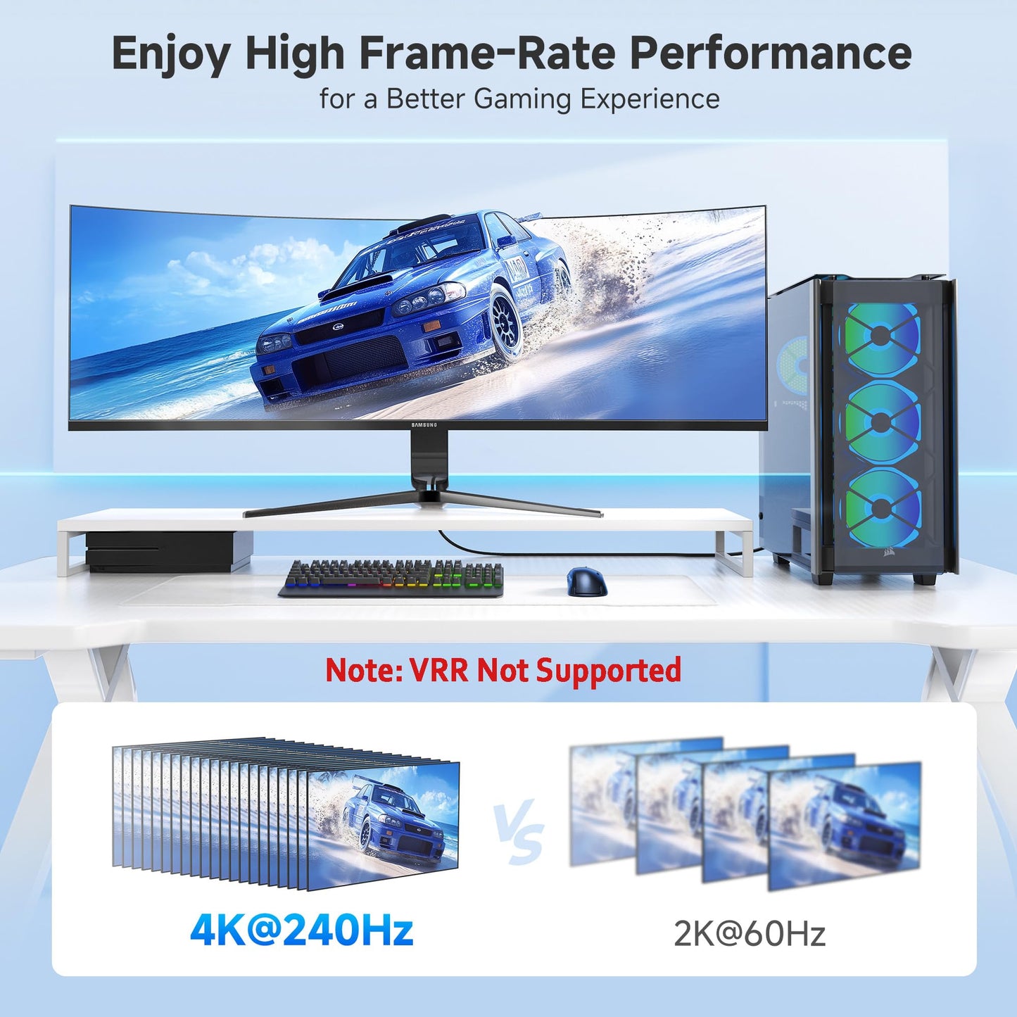 Cable Matters 8K DisplayPort 1.4 to HDMI Adapter with 4K@120Hz or 8K@60hz, Unidirectional (DP 1.4) Display Port to HDMI port 8K Cable Adapter in Black, Support for RTX 3080/3090, RX 6800/6900 and More