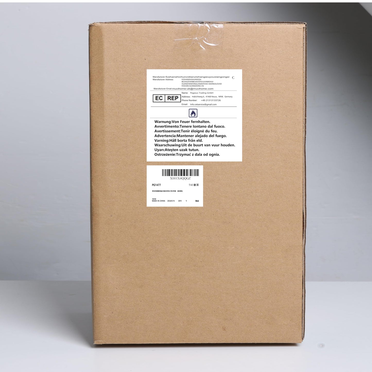 T4U Resin Wall Hanging Planter Marble Gray Set of 4, Wall Mounted Garden Plant Flower Pot Basket Container Indoor Outdoor Use for Orchid Herb Succulent Cactus Home Office Porch Decoration Gift