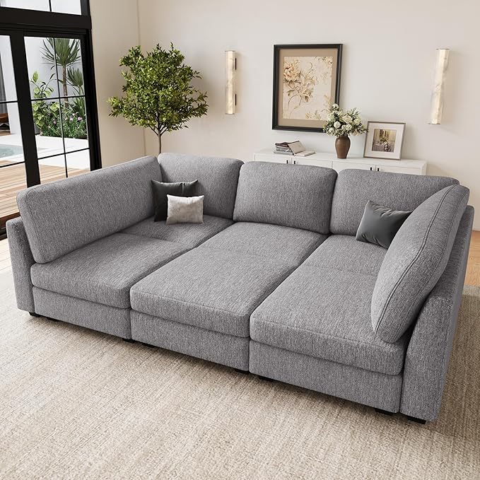 Belffin 86.2" Sectional Sleeper Sofa Bed