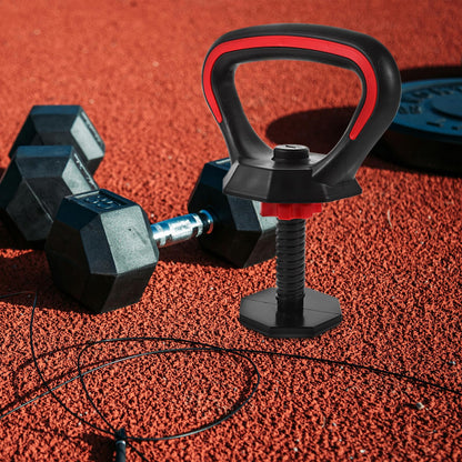 Kettlebell Handle for Dumbbells, Adjustable Kettle Grip to Kettlebell Converter Attachment, Heavy Duty Dumbbell Handle Grip Set for Home Gym Fitness, Fits Weight up to 33 lb (15kg)
