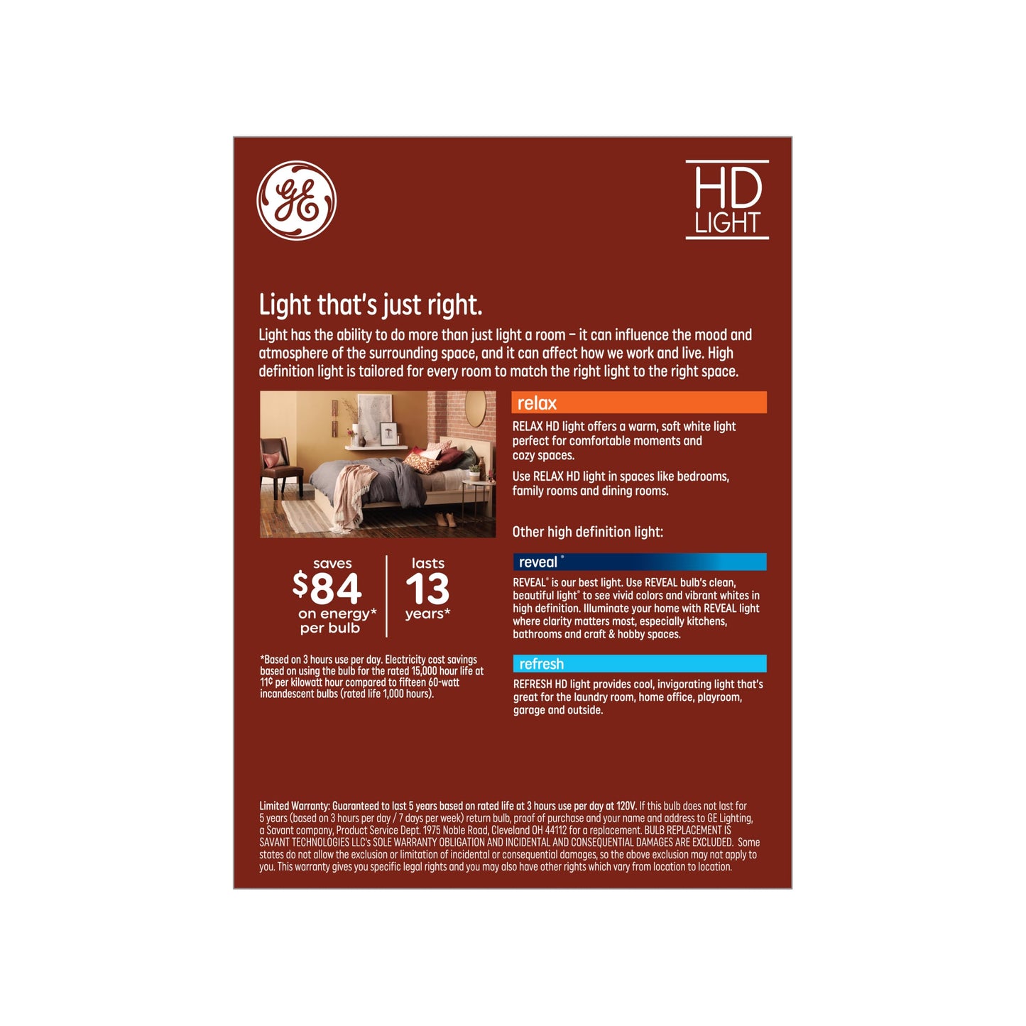 GE Relax 8-Pack A19 60 Watt Equivalent Crystal Clear Soft White Dimmable LED Light Bulbs