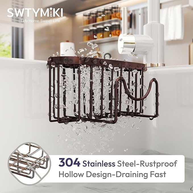 SWTYMIKI Sponge Holder for Kitchen Sink