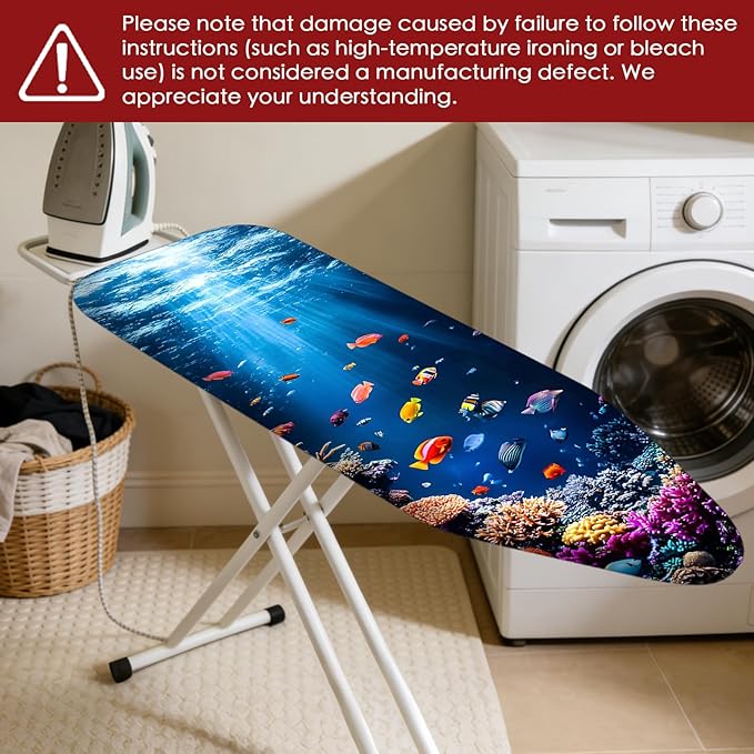 Nuxovilar Ironing Board Cover Needle Cotton 15x54 Inches | Ironing Board Cover