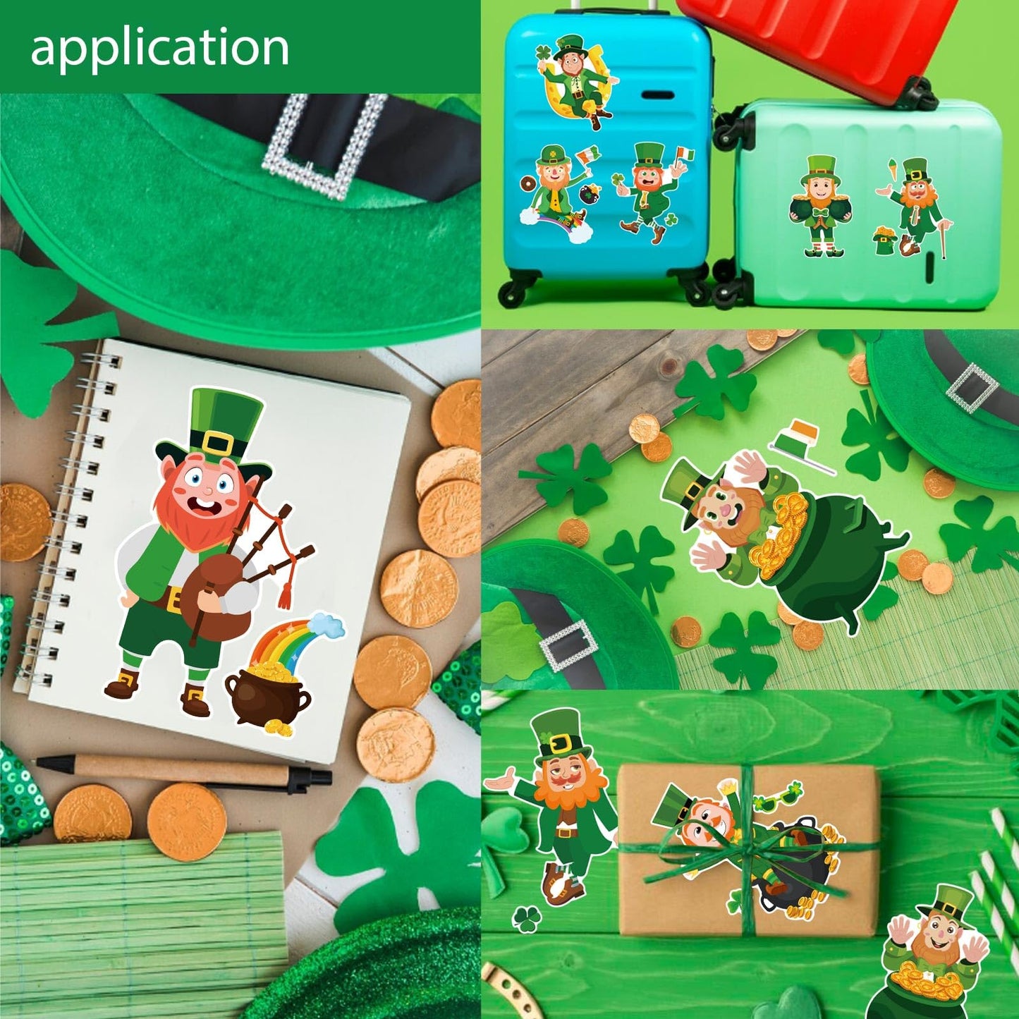 27 Sheets St. Patrick's Day Stickers for Kids Toddlers, Make a Face Stickers, Make Your Own Stickers DIY Saint Patrick Irish Stickers for St. Patrick's Day Craft Party Favor Decorations