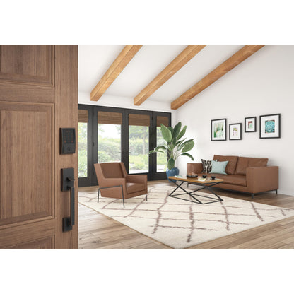 Schlage Encode Smart WiFi Deadbolt Lock for Front Door - Keyless Entry with App or Touchscreen - Works with Alexa, Hey Google, & Airbnb - Create Codes for Guests - Matte Black