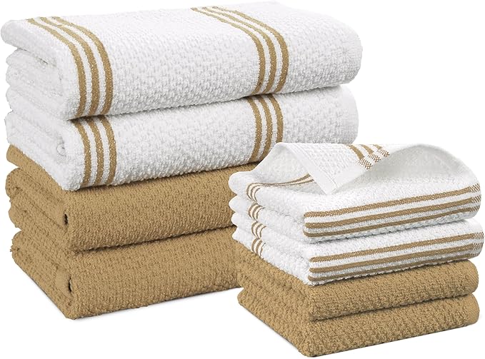 Casa Platino Kitchen Dish Cloths and Dish Towels, Soft and Stylish Helpers