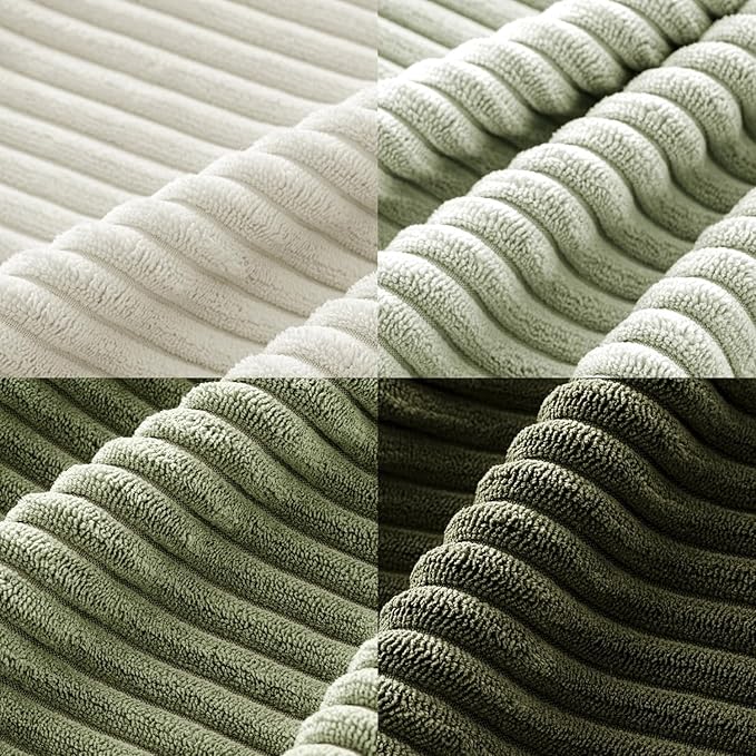MIULEE Decorative Throw Pillow Covers Set of 4 Summer Light Green Gradient