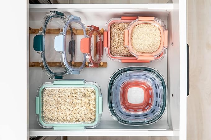 Ello Duraglass Mixed Meal Prep Sets Leak-Proof Glass Food Storage Containers