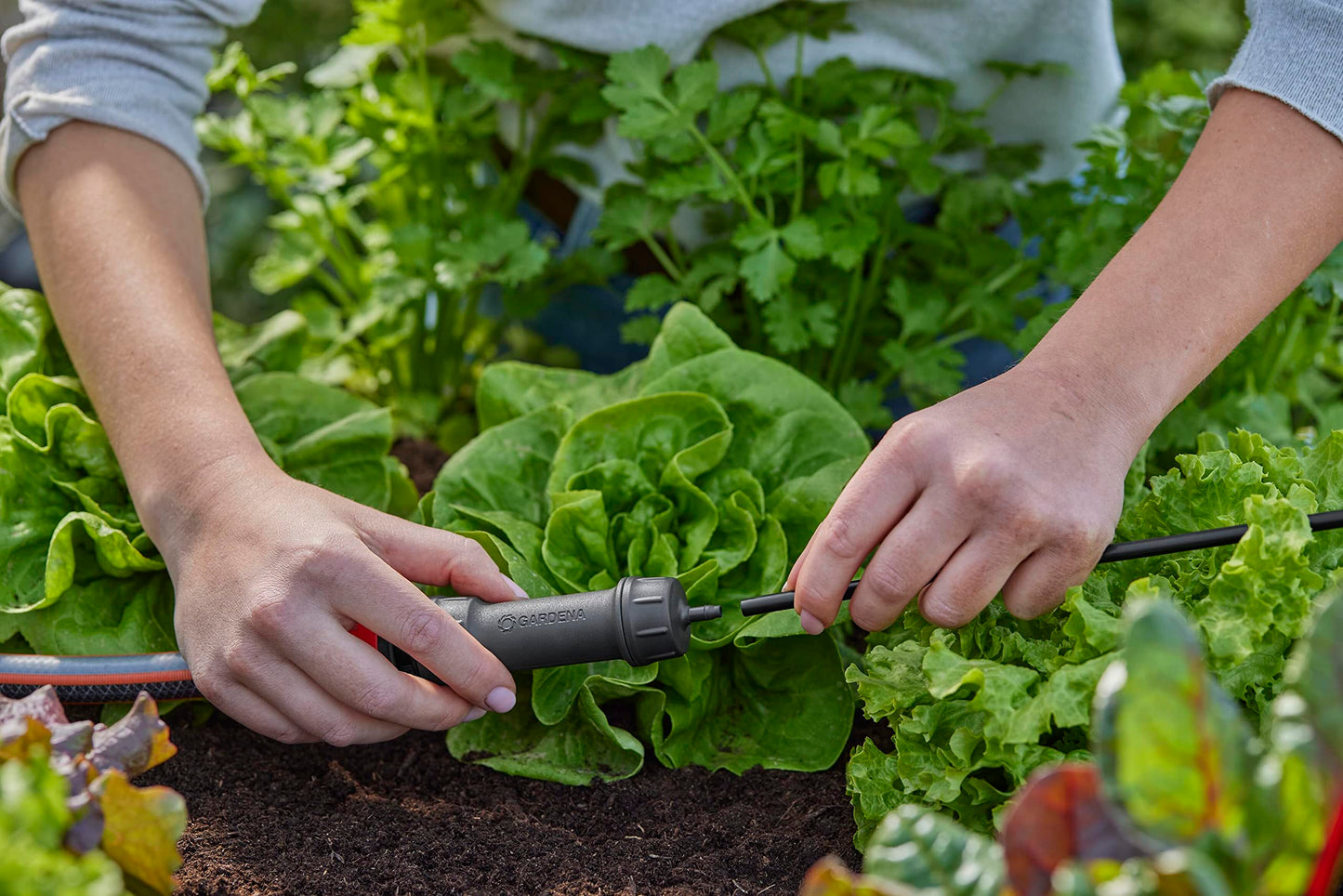 Gardena Micro-Drip-System Master Unit 1000: Starting unit for the automatic irrigation system, reduces pressure and filters the water, simple connection technology (13333-20)