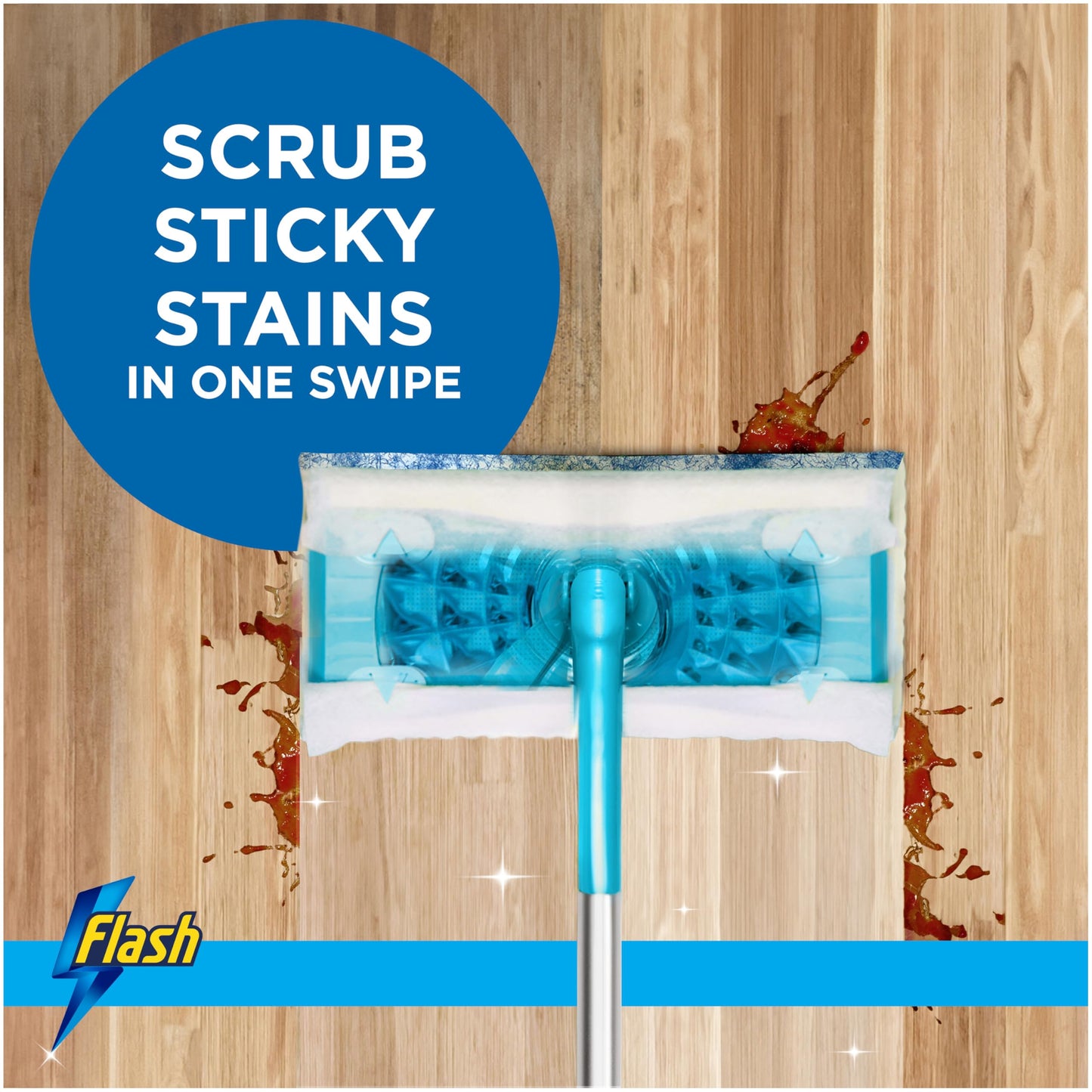 Flash Speedmop Wet Floor Cleaning Wipes, 48 Cloths (24x2), Antibac Lemon Multi-Surface, Trap & Lock Daily Dirt, Grease & Grime Without Getting Down On Your Knees