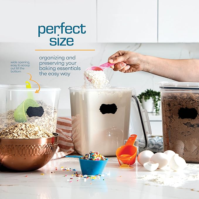 Flour Sugar Storage Containers Great Rice Canisters Sets