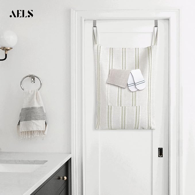 AELS Farmhouse Hanging Laundry Hamper