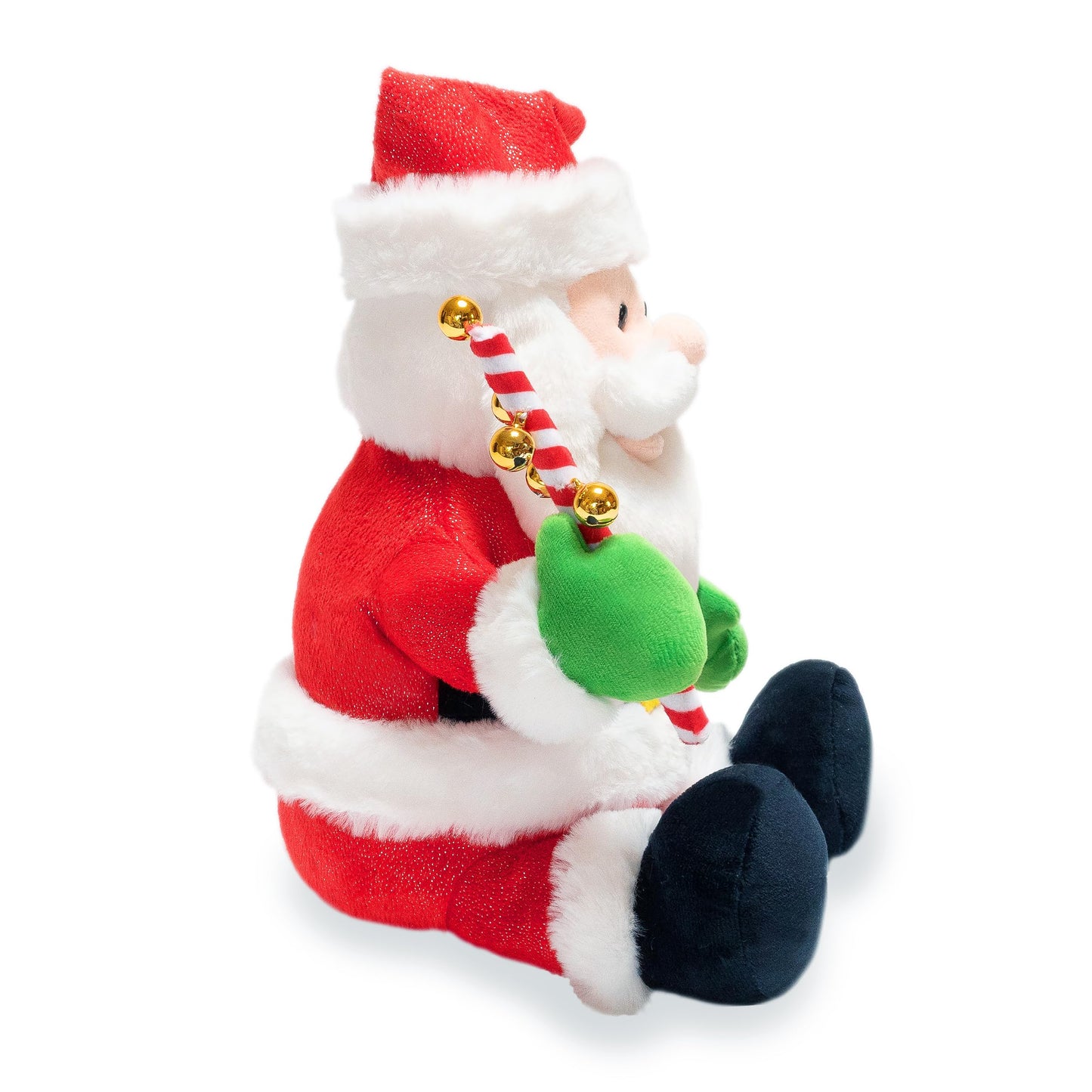 Cuddle Barn | Jingling Santa 11" Singing Santa Claus Christmas Plush Toy | Funny Animated Xmas Gift Holiday Musical Decoration | Sings Jingle Bell Rock