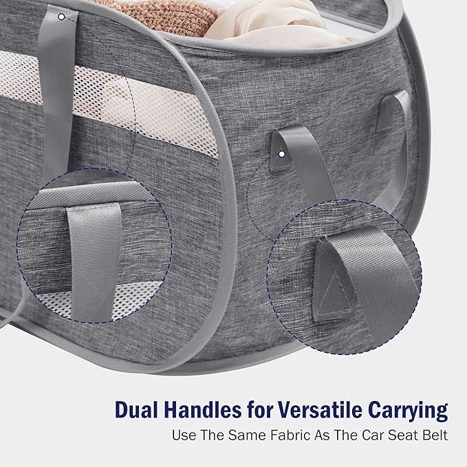 Collapsible Laundry Baskets, Foldable Tear Proof Pop Up Hamper