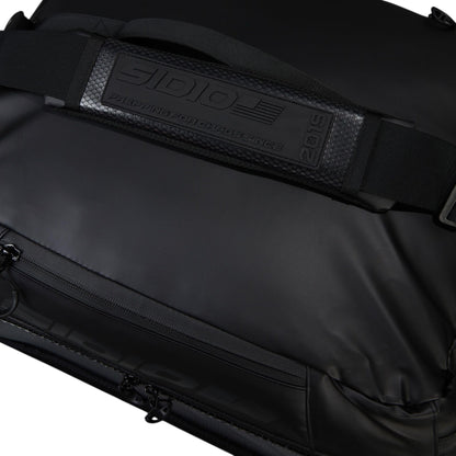 SIDIO Duffel Bag With Storage Bin - Heavy Duty Storage Crate Carrier - Includes Travel Bag, Full-Size Standard Container, and Two Dividers Compatible Organizer Bins (Black)