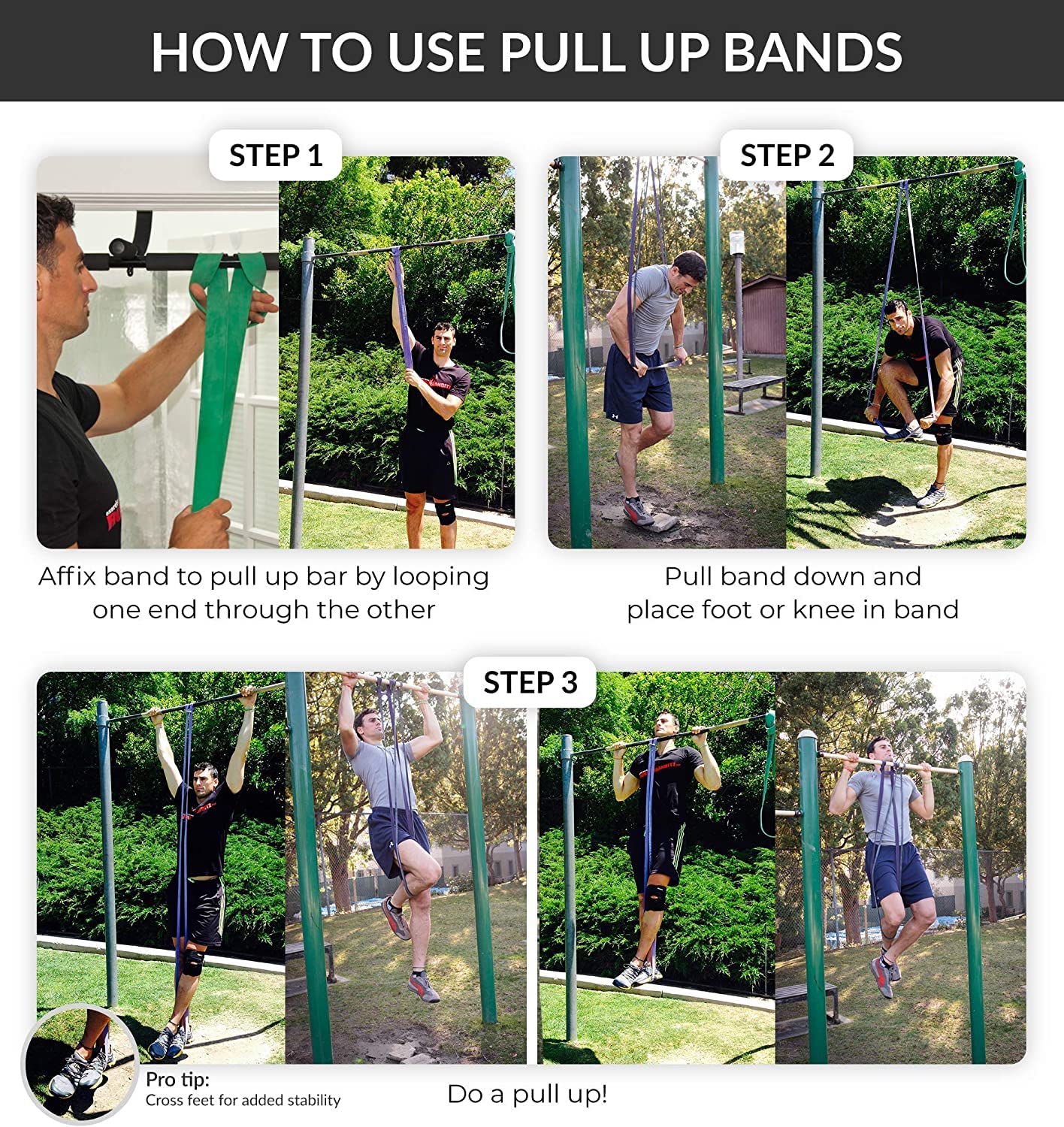 Functional Fitness Pull Up Bands Resistance Bands | Exercise Bands for Working Out | Long Stretch Bands for Exercise, Training Bands, Resistance Bands for Stretching Orange 1/4" 5-15 lbs