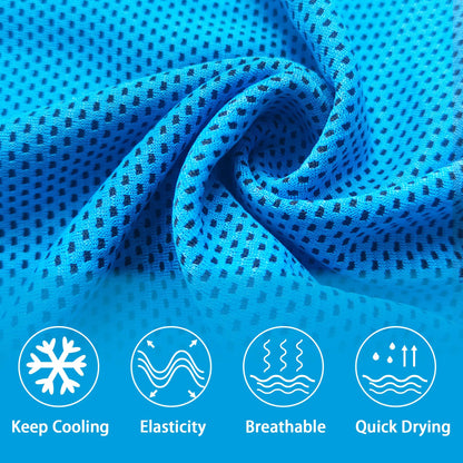 LYDTICK 30Pack Cooling Towels for Neck and Face (40"x12"), Ice Microfiber Cooling Towels Bulk for Workout Chill Sweat Towels Cooling Neck Wraps for Gym Yoga Golf Running Sport