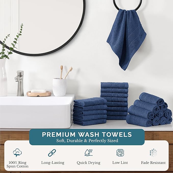 Casa Platino Cotton Washcloths