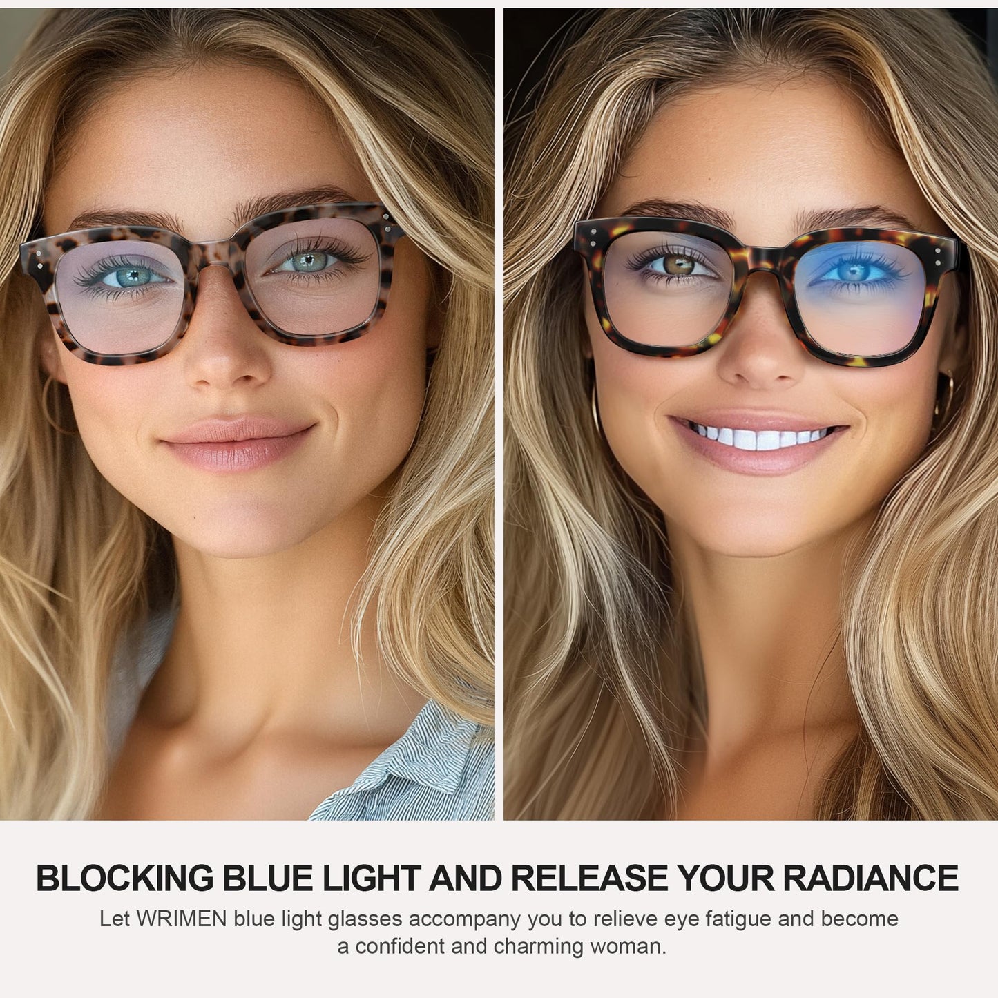 Blue Light Blocking Glasses For Woman/Men,Computer Glasses,Anti Eyestrain & UV Protection Eyeglasses