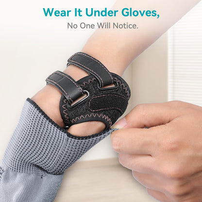 FORTEMOTUS Thumb Brace Right Hand - CMC Thumb Arthritis Support Comfortable Nylon Brace with Thumb Splint for Mild CMC Joint Pain Relief for Osteoarthritis, Tendonitis, Unisex, Black, Medium