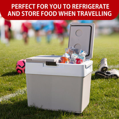 Koolatron 12V Iceless Cooler & Warmer – Portable Electric Cooler/Nevera Portátil Eléctrica for Car Truck Camper Boat, Hard Sided Mini Fridge for Camping Picnic Travel Lunch Food Drinks Office 33 qt