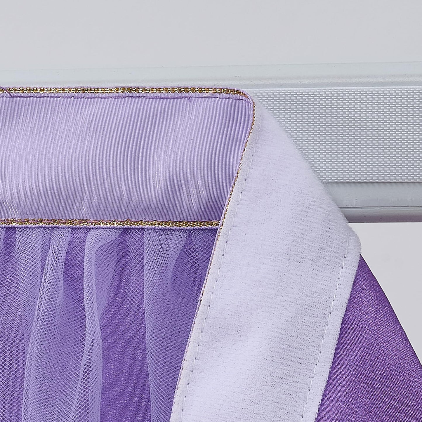 Tulle Table Skirt Tableware Table Cloth for Rectangle Tables or Round Tables Tutu Table Skirting for Party,Wedding,Birthday Party&Home Decoration (L6(ft) H 30in, Purple)
