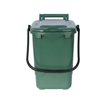 Large Compost Caddy - Green - for Food Waste Recycling (23 Litre) - 23L Plastic Composting Kerbside Bin