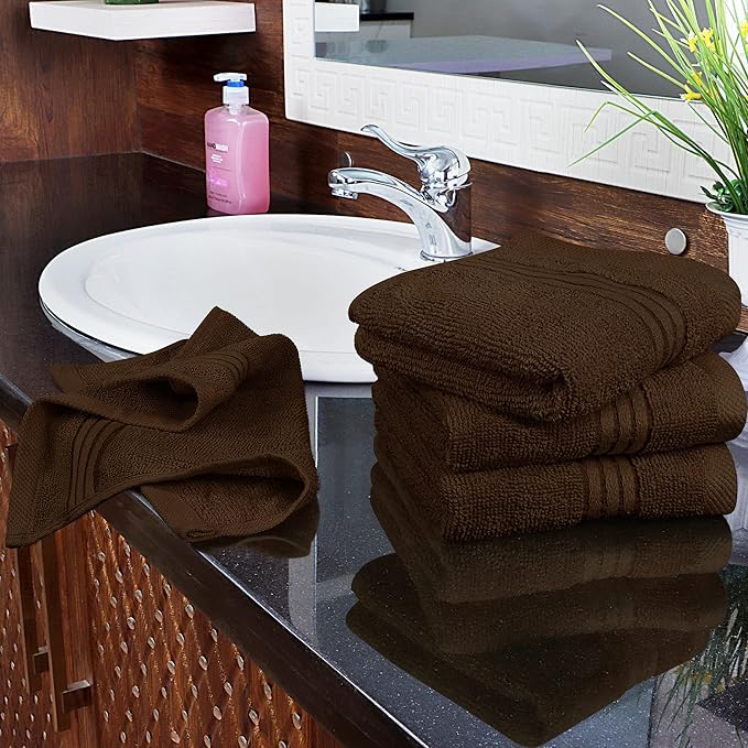 Utopia Towels Wash Cloths Set, 12 by 12 Inches, 100% Cotton Ring Spun, Highly