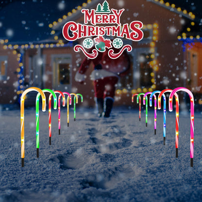 36PCS 0.6x6.05'' Replacement Stakes for Christmas Candy Cane Lights Plastic Pathway Light Spikes,Christmas Light Spike Replacer for Outdoor Candy Cane Lights Use on Path Walkway Lawn Garden