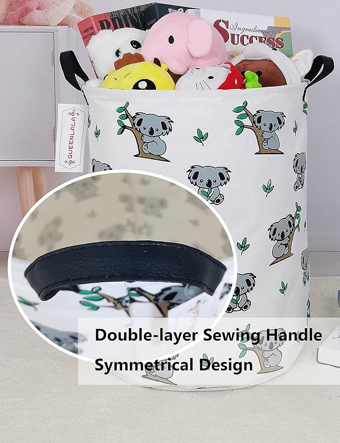 QUEENLALA Large Storage Basket, Laundry Hamper/Bathroom/Home Decor/Collapsible