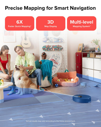 roborock Q5 Pro+ Robot Vacuum and Mop, Self-Emptying, 5500 Pa Max Suction, DuoRoller Brush, Hands-Free Cleaning for up to 7 Weeks, Precise Navigation, Perfect for Hard Floors, Carpets, and Pet Hair