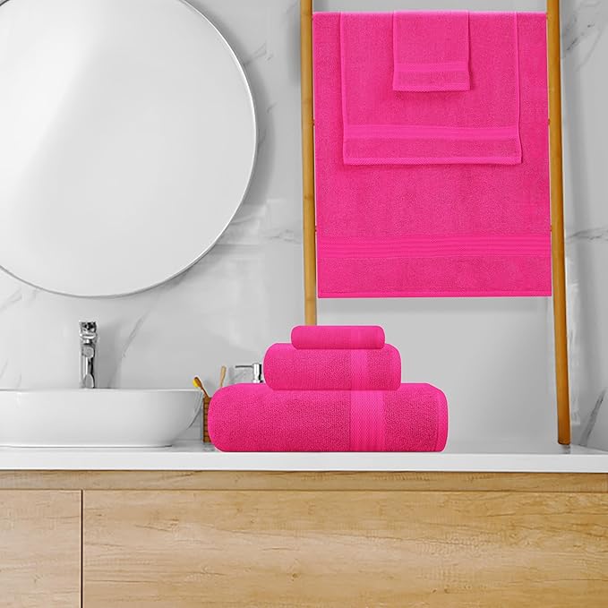 GLAMBURG Ultra Soft 8-Piece Towel Set