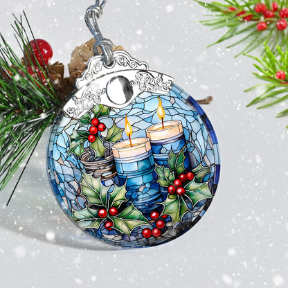 Christmas Ornaments, Jocidea Christmas Decorations for Tree, Christmas Tree Ornaments, Christmas Keepsake Gifts - Candle