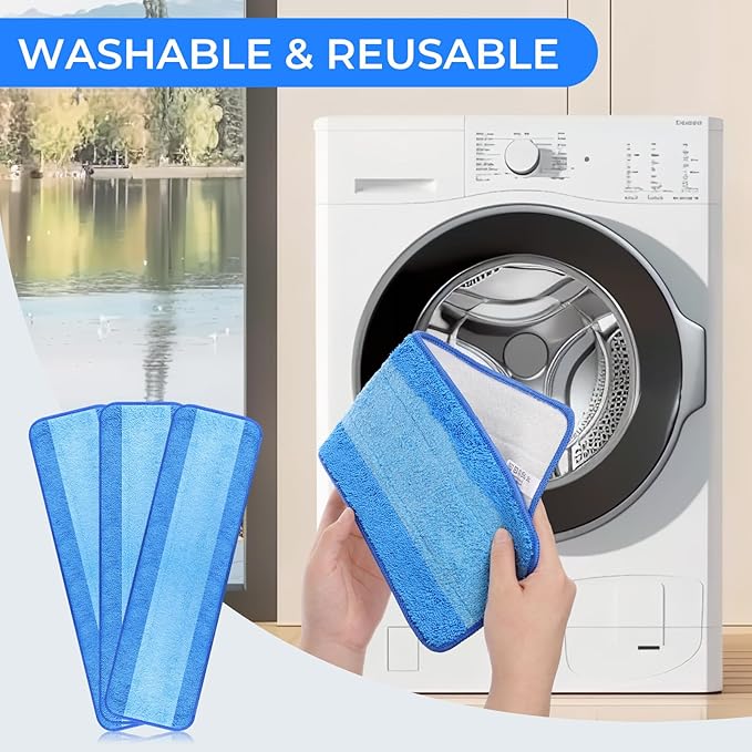 3 Pack Microfiber Cleaning Pads are Compatible