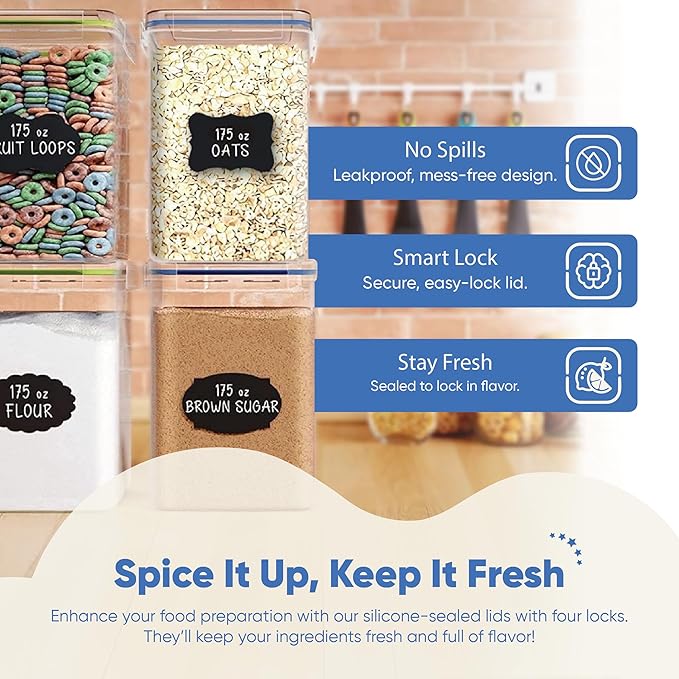 Chef's Path Large Airtight Food Storage Containers